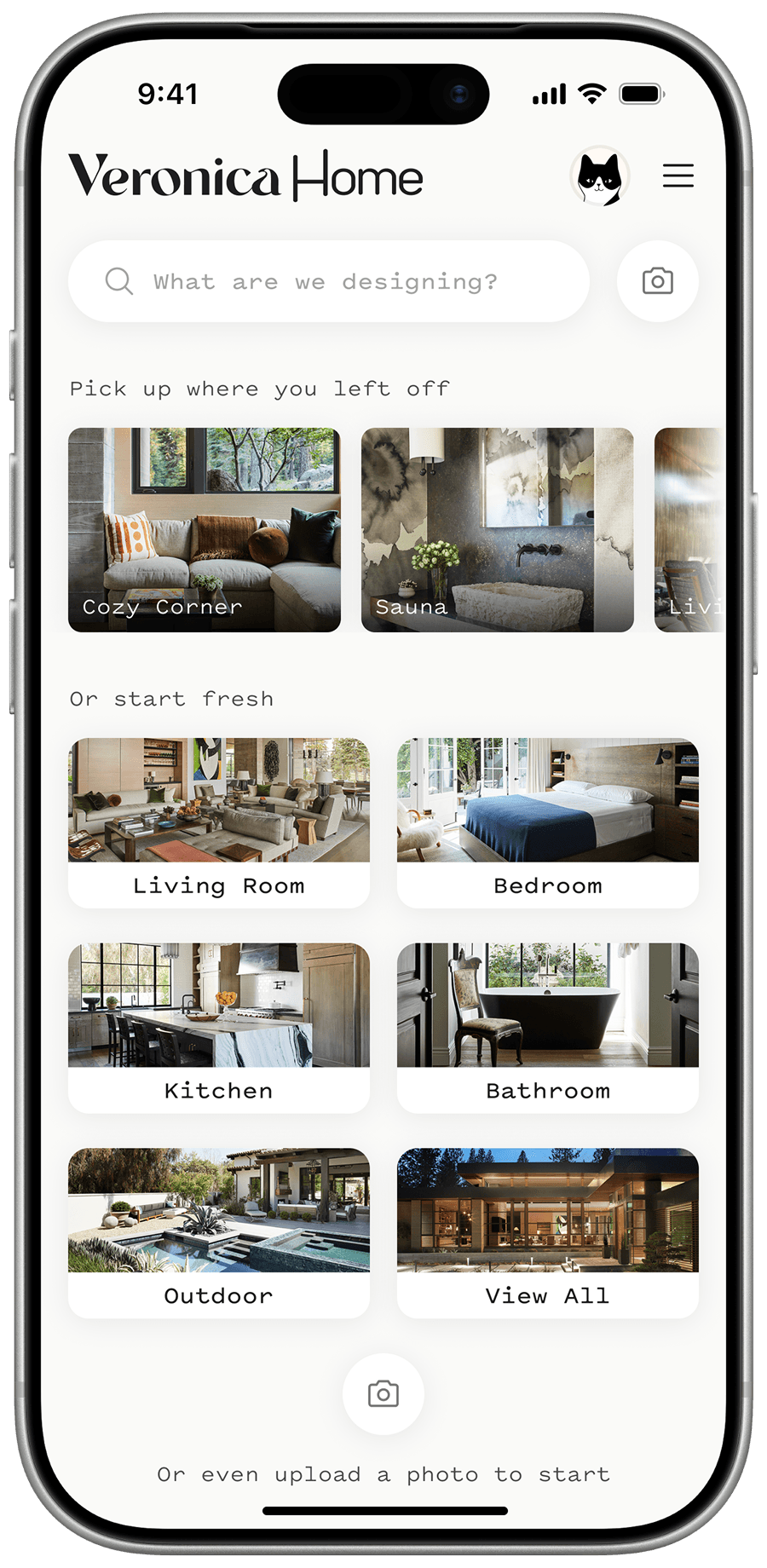 App search interface