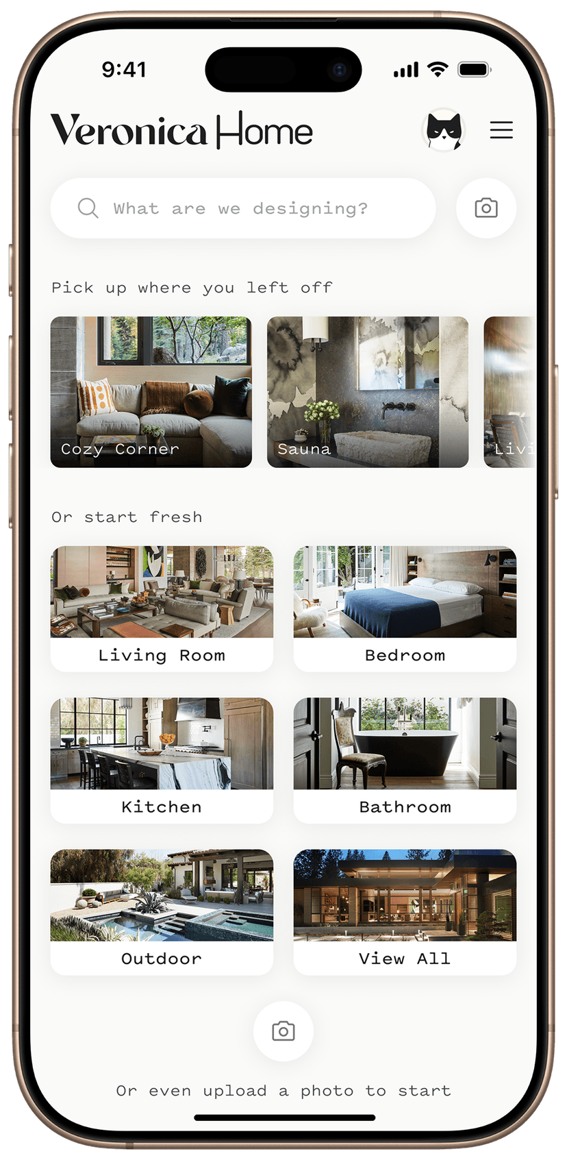 App search interface