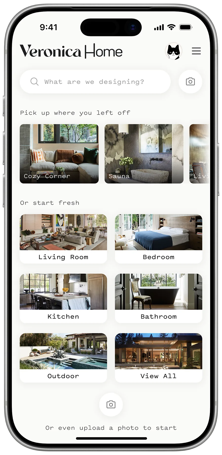 App search interface