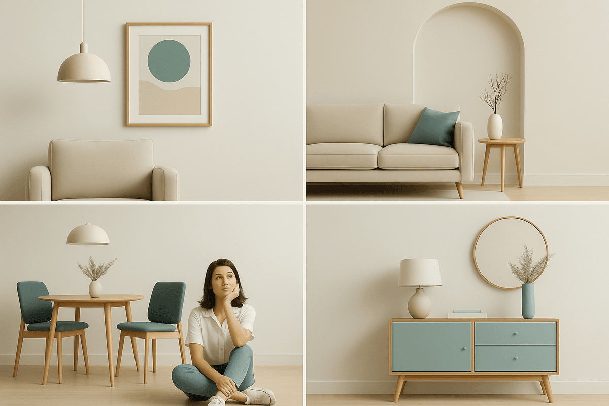 Person decorating their home