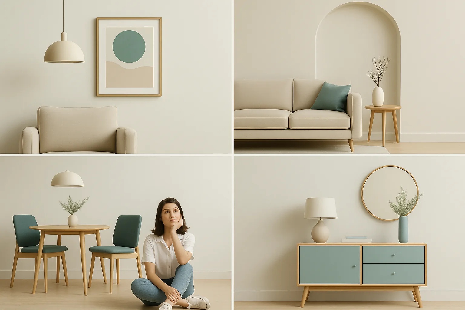 Person decorating their home