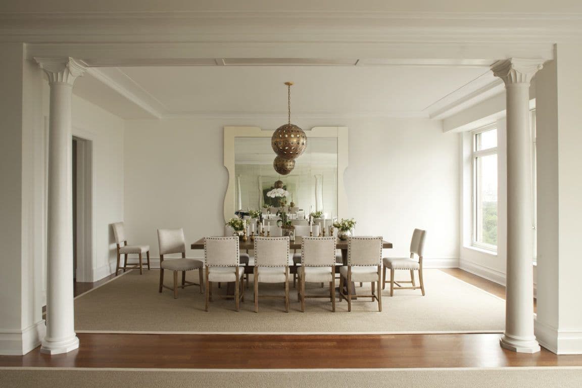 The Elegantly Neutral Dining Room: