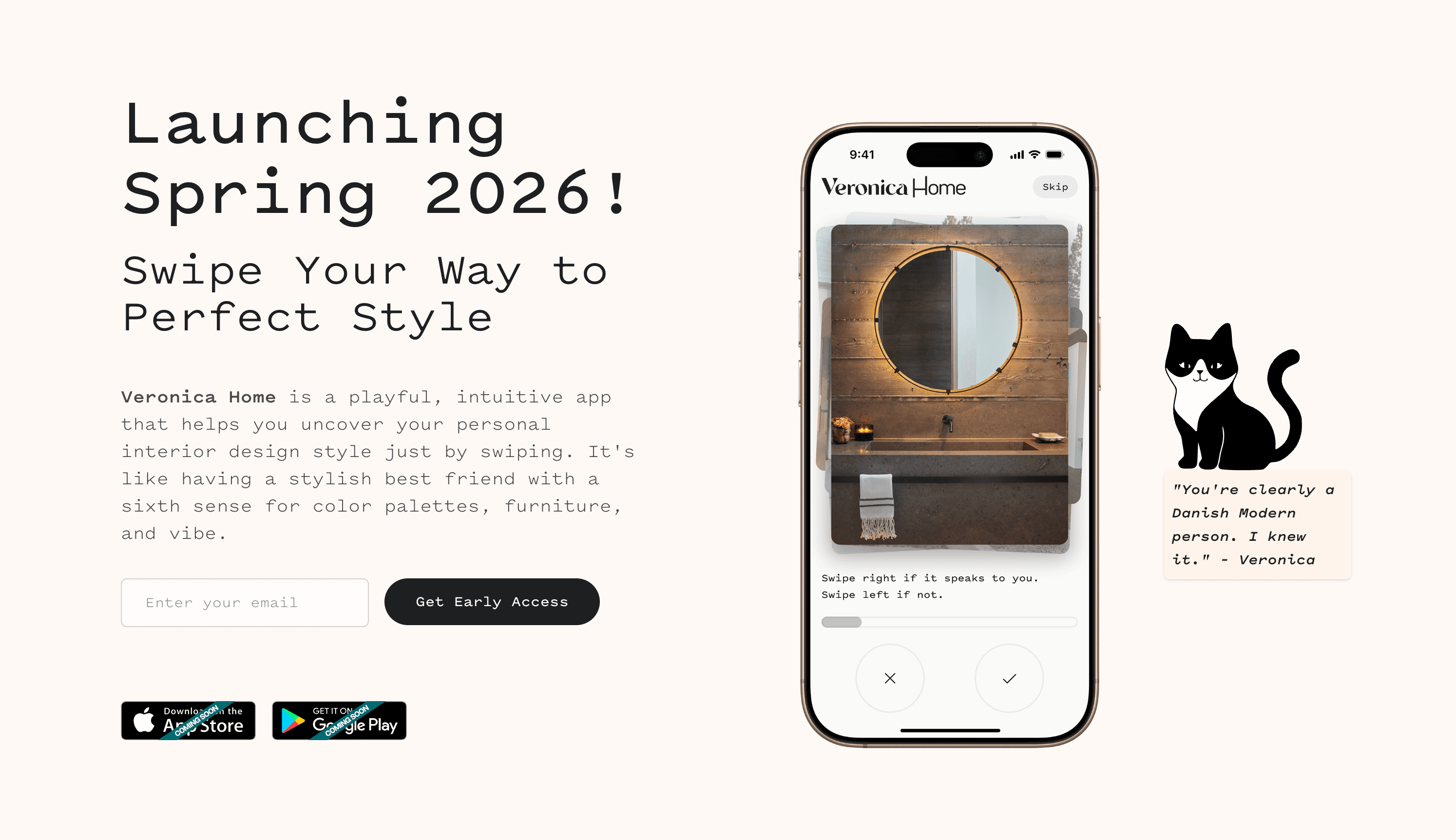 Veronica Home App Launching Spring 2026